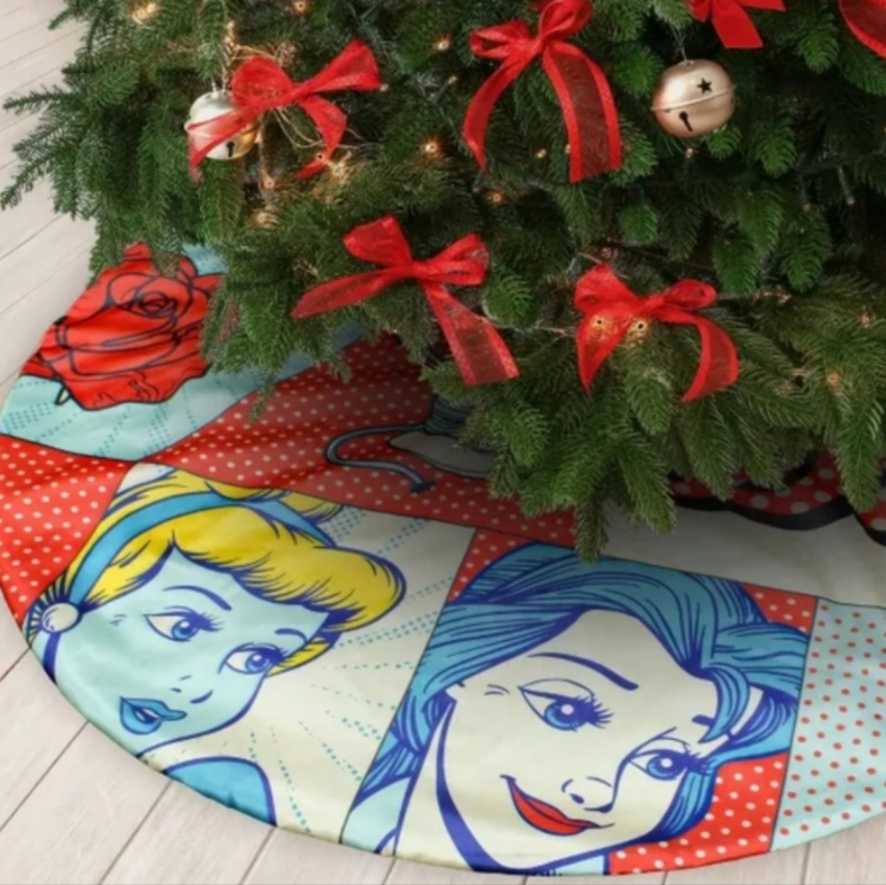 48" Disney Retro Princess Fabric Christmas Tree Skirt
